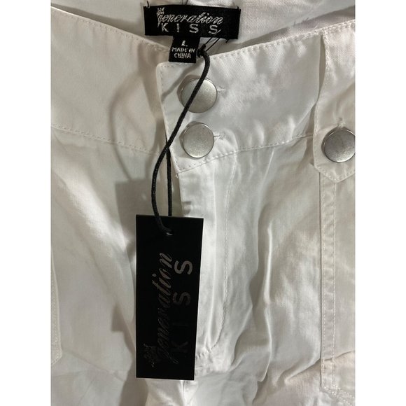 NWT Women's Generation Kiss Missy Cargo Pants  Size: Large - Picture 3 of 9